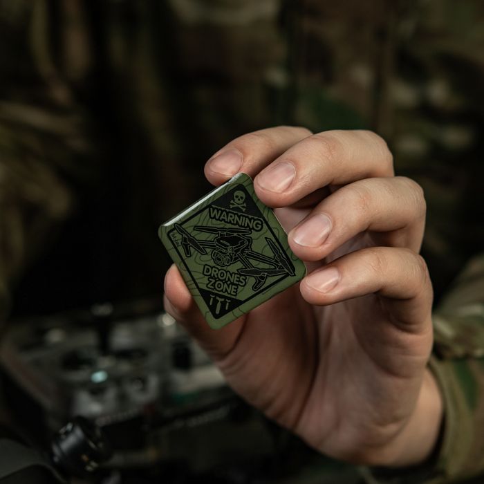 M-Tac наклейка об'ємна Drones Zone Olive