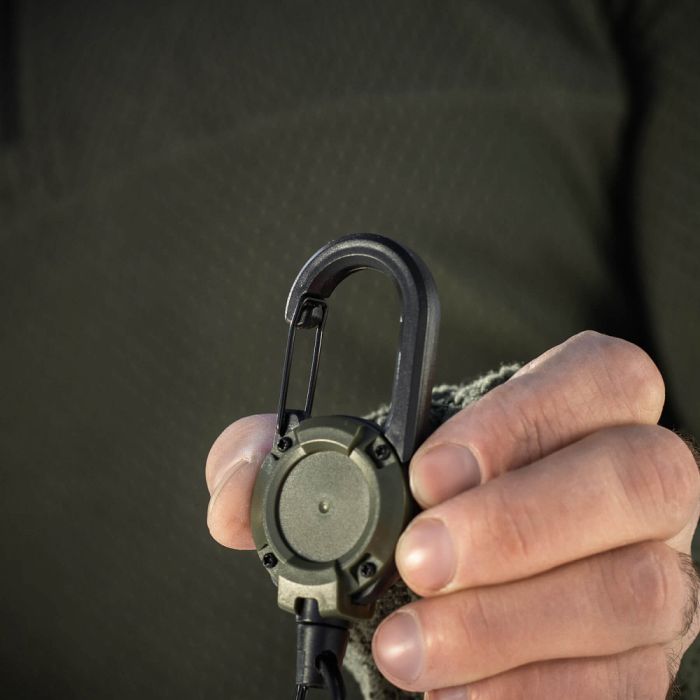 M-Tac карабин зі шнуром для ключів Olive