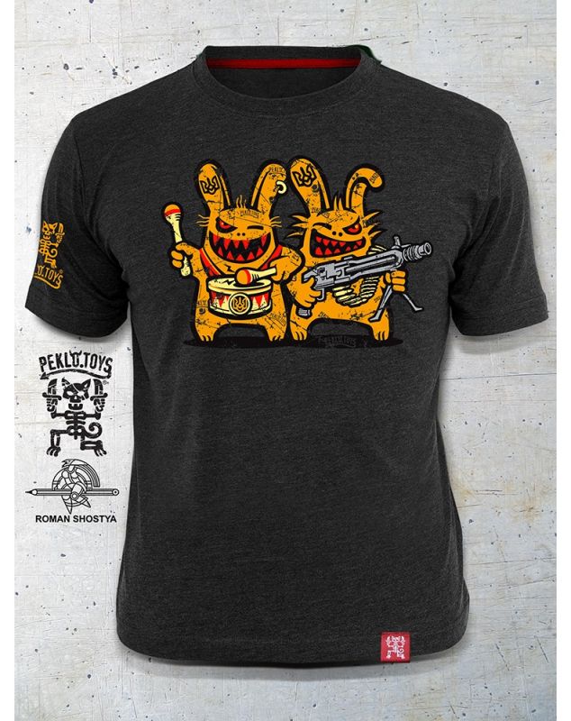 PEKLO.TOYS футболка Близнюки Melange Graphite