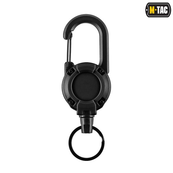 M-Tac карабин зі шнуром для ключів Black