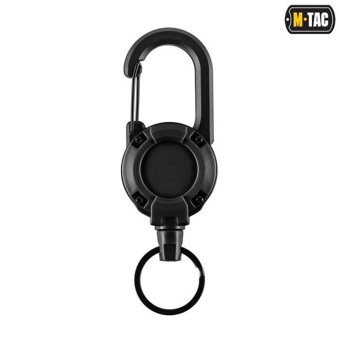 M-Tac карабин зі шнуром для ключів Black