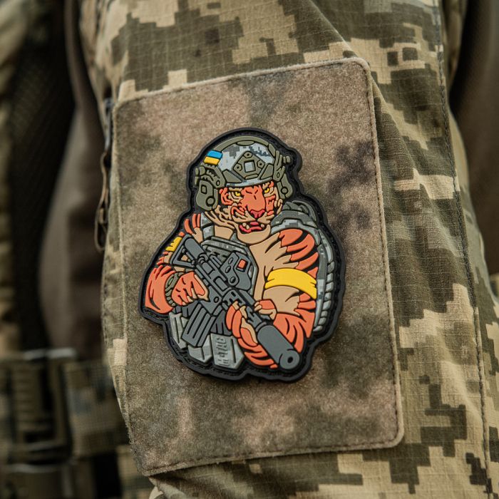 M-Tac нашивка Тигр Жовтий скотч PVC MM14