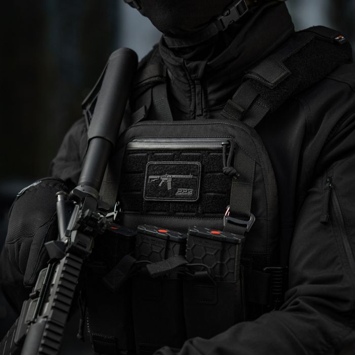 M-Tac нашивка AR-15 Velcro/PVC Black