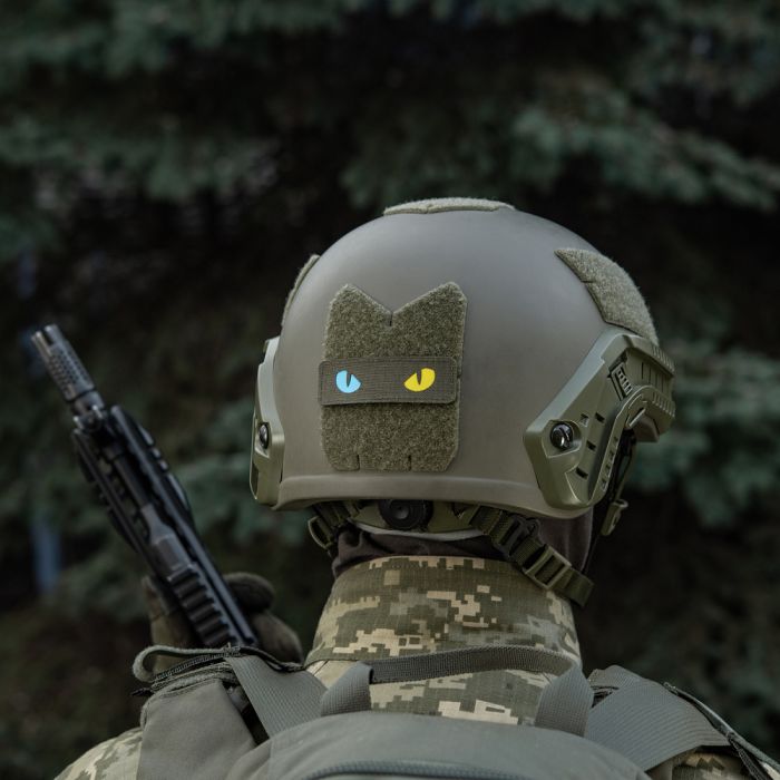 M-Tac нашивка Cat Eyes Laser Cut Ranger Green/Yellow/Blue/GID