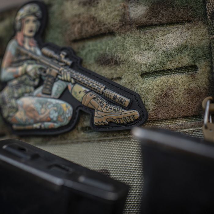 M-Tac нашивка Tactical girl №2 Якудза redhed PVC MC