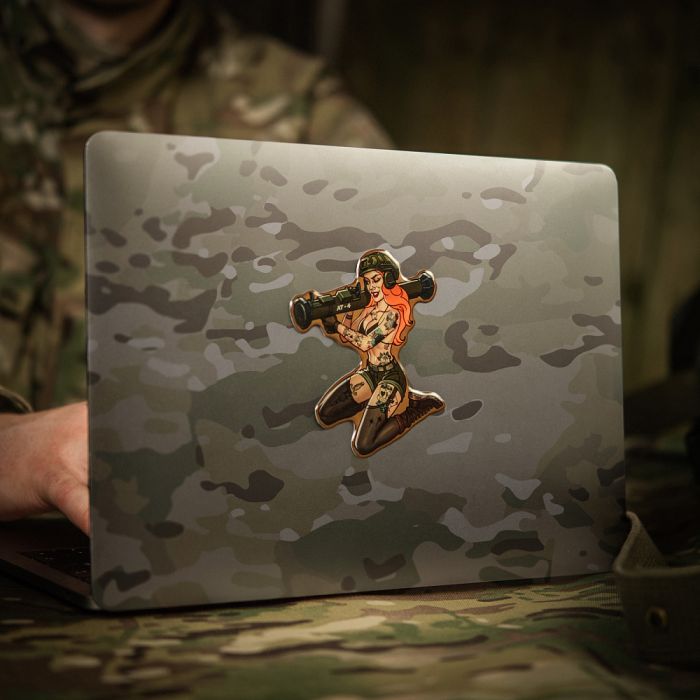 M-Tac наклейка об'ємна Tactical girl №10 AT4 Тату
