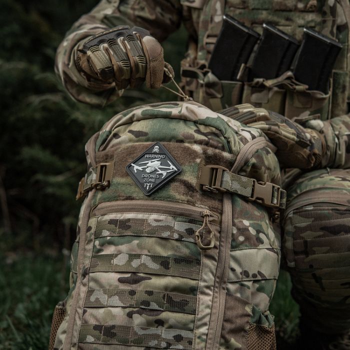 M-Tac нашивка Drones Zone PVC Black