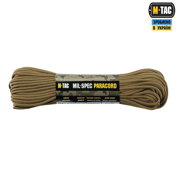 M-Tac паракорд 550 mil-spec 30m Coyote