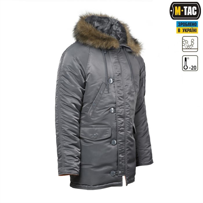 M-Tac парка N3B Зимове Сонце сіра