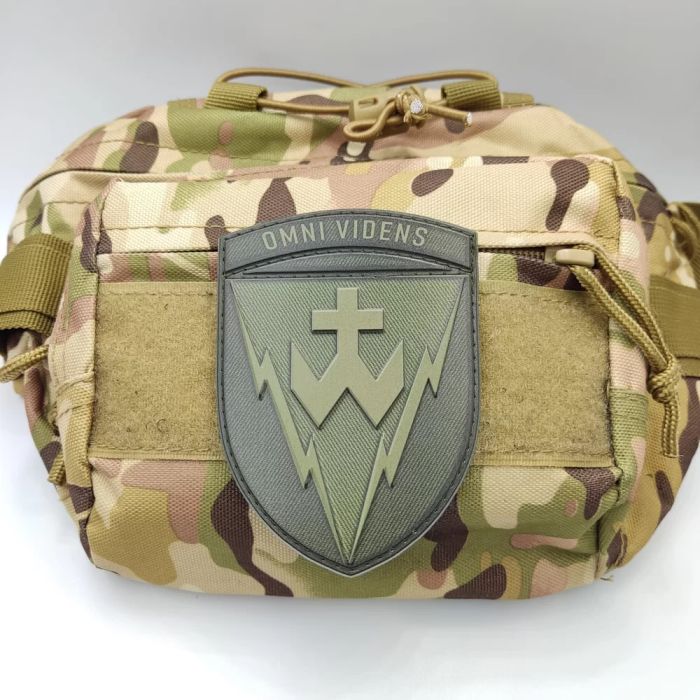 Нашивка ПВХ ЗСУ 14 радіотехнічна бригада Omni Videns польвои
