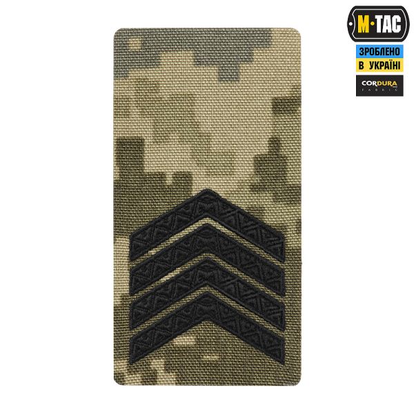 M-Tac погон на липучці Старший сержант (вишивка) MM14