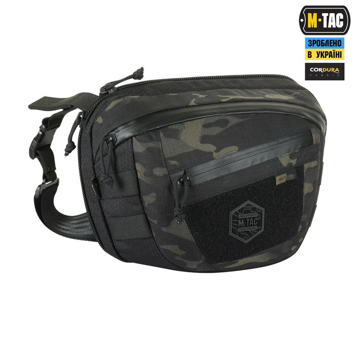 M-Tac сумка Sphaera Hex Hardsling Bag Large з липучкою Elite Multicam Black/Black