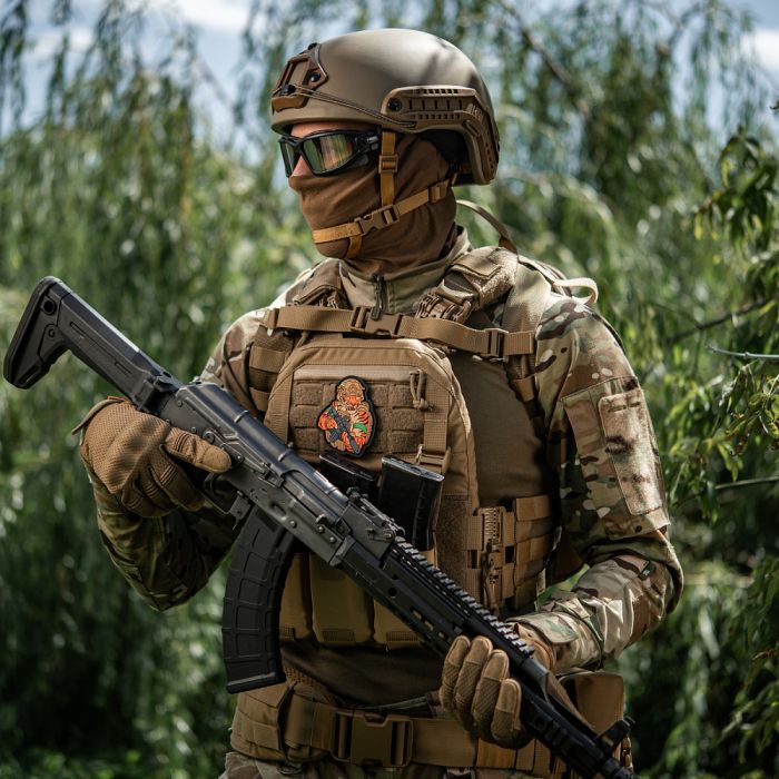 M-Tac нашивка Тигр Зелений скотч PVC coyote