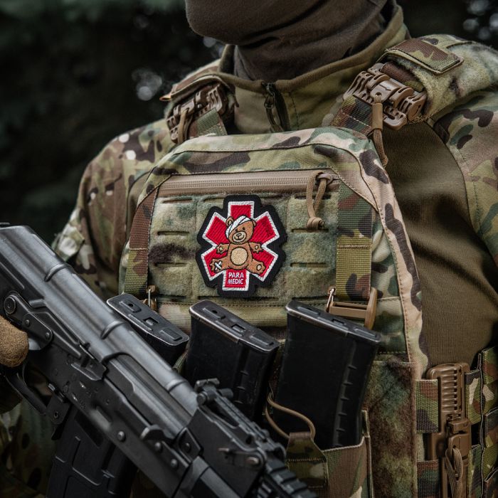 M-Tac нашивка Paramedic Медвідь (вишивка) Bronze/Black