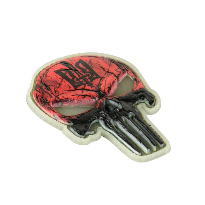 Нашивка Punisher Червоний GID
