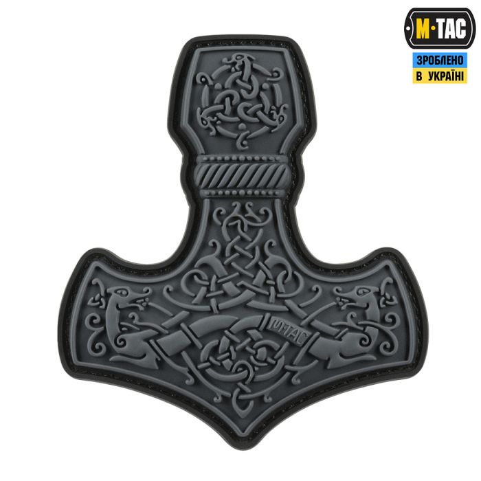 M-Tac нашивка Mjölnir Large PVC Grey