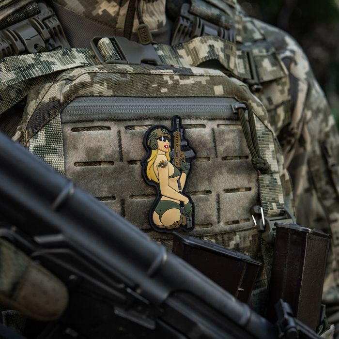 M-Tac нашивка Tactical girl №4 PVC Blonde