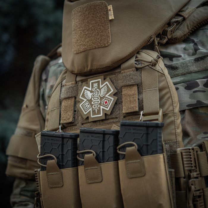 M-Tac нашивка Paramedic (вишивка) Coyote