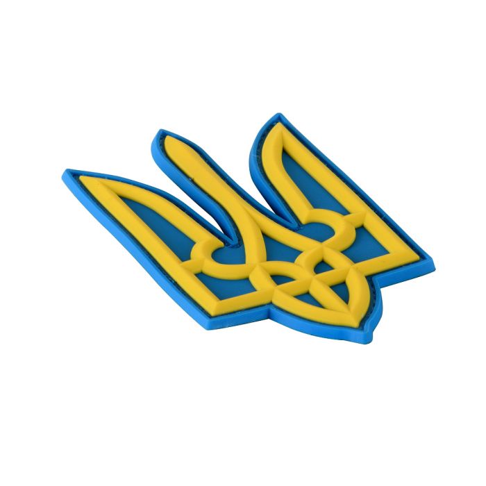 Нашивка Тризуб PVC великий кольоровий