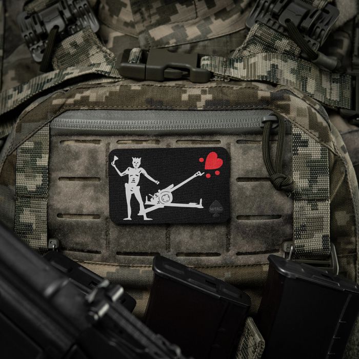 M-Tac нашивка прапор Чорна Борода Д-30 Black
