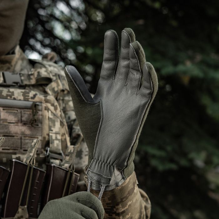 M-Tac рукавички Nomex Sport Leather Olive