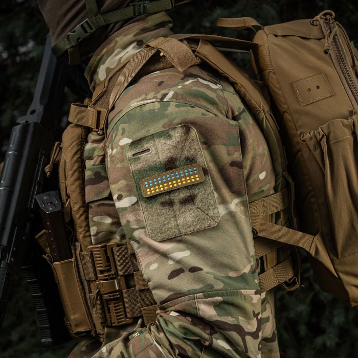 M-Tac нашивка прапор України 25х80 Laser Cut Coyote/Yellow/Blue/GID