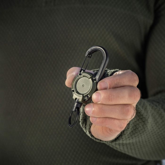 M-Tac карабин зі шнуром для ключів Olive