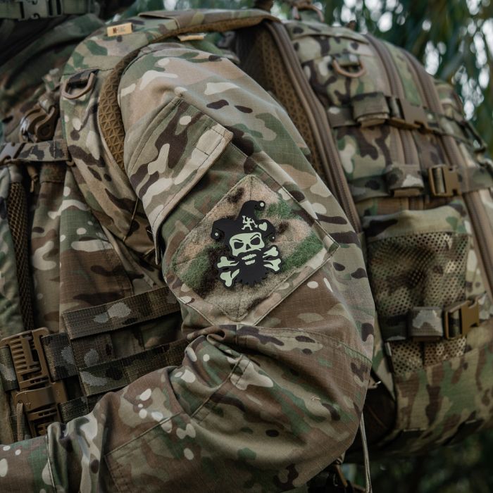 M-Tac нашивка Посміхнись Black/GID