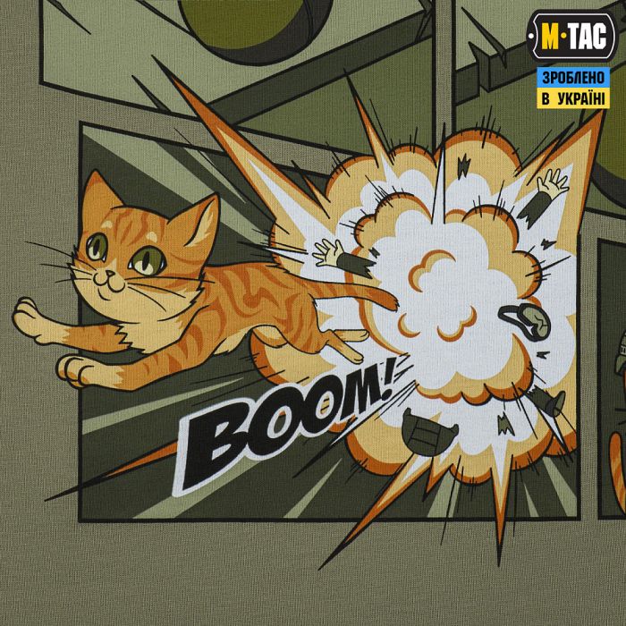 M-Tac футболка Orange Cat Cotton Hard Light Olive