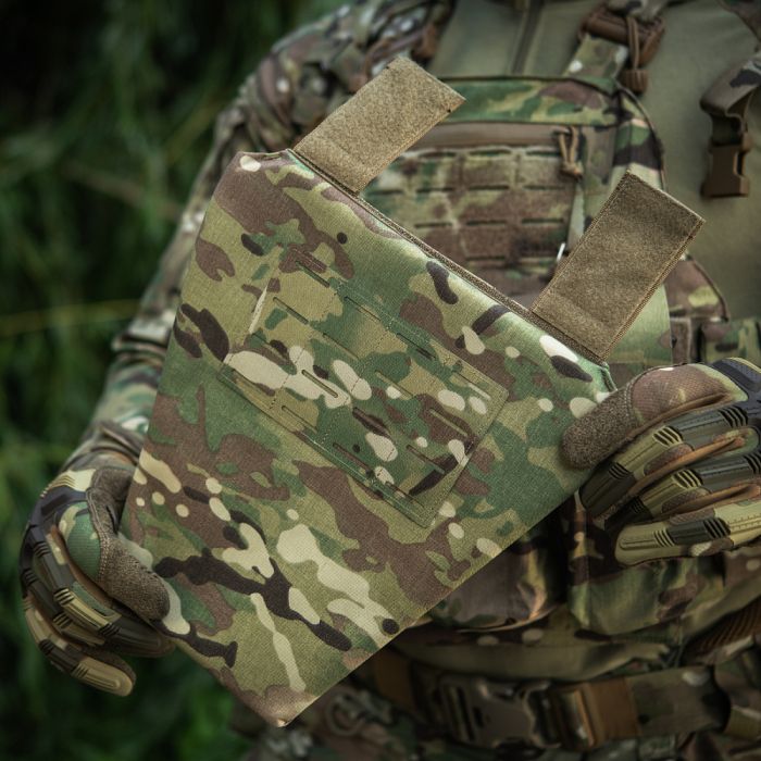 M-Tac фартух протиуламковий з балістичним пакетом 1 клас (BRONYX) Laser Cut Multicam