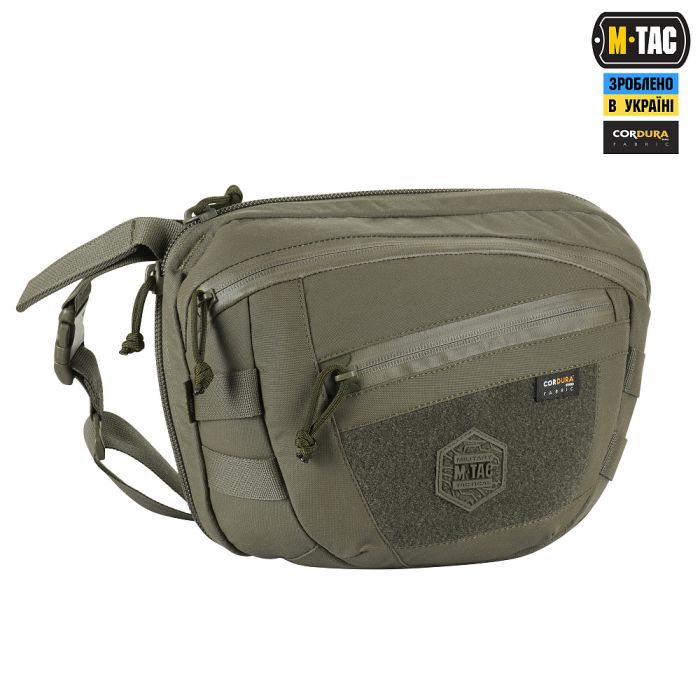 M-Tac сумка Sphaera Hardsling Bag Large з липучкою Elite Ranger Green