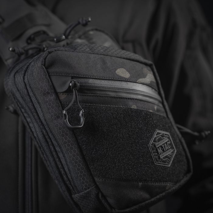 M-Tac сумка Sling Pistol Bag Elite Hex з липучкою Multicam Black/Black