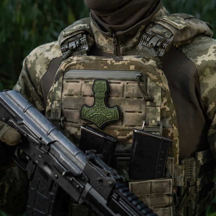M-Tac нашивка Mjölnir Large PVC Olive