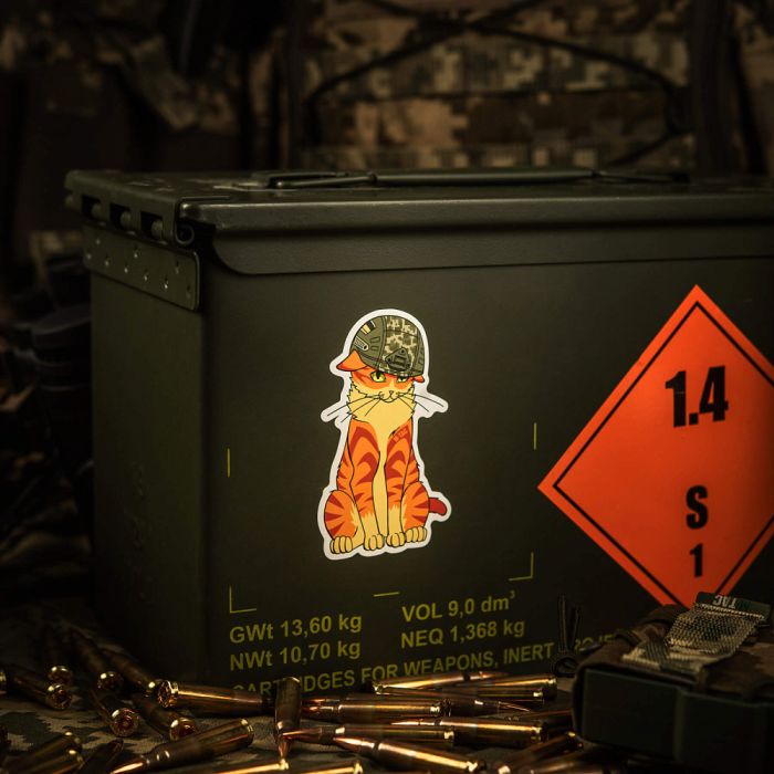 M-Tac наклейка Orange Cat