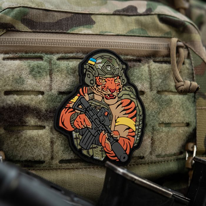 M-Tac нашивка Тигр Жовтий скотч PVC MC