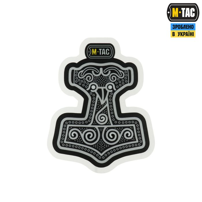 M-Tac наклейка Mjölnir Small світловідбиваюча Black