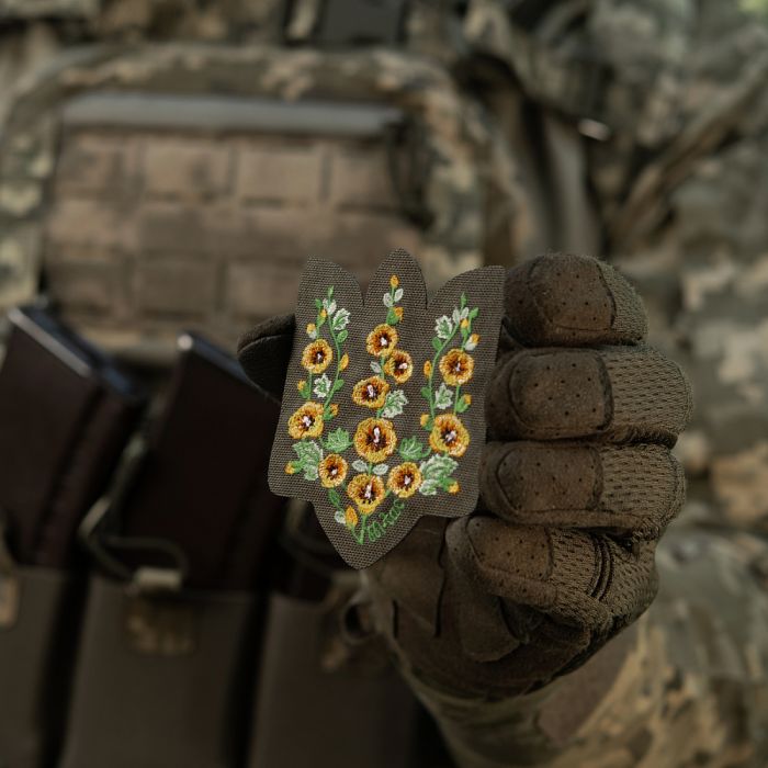 M-Tac нашивка Тризуб Мальви (вишивка) Ranger Green