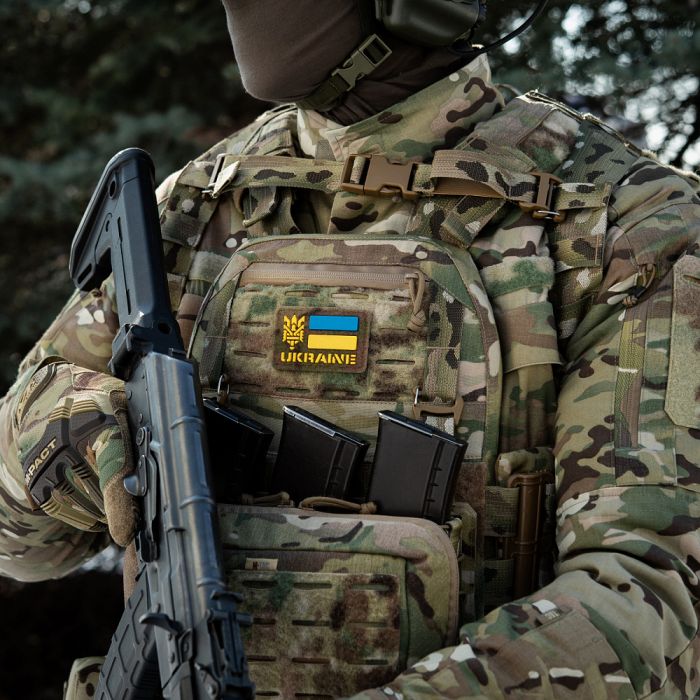 M-Tac нашивка Ukraine (з Тризубом) 50х80 Velcro/PVC Multicam