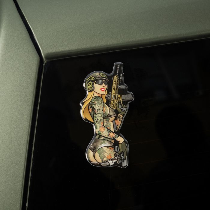 M-Tac наклейка об'ємна Tactical girl №4 tattoo Якудза