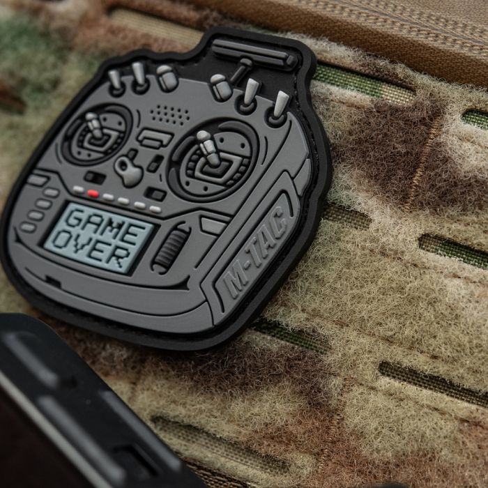 M-Tac нашивка пульт FPV сірий (PVC)