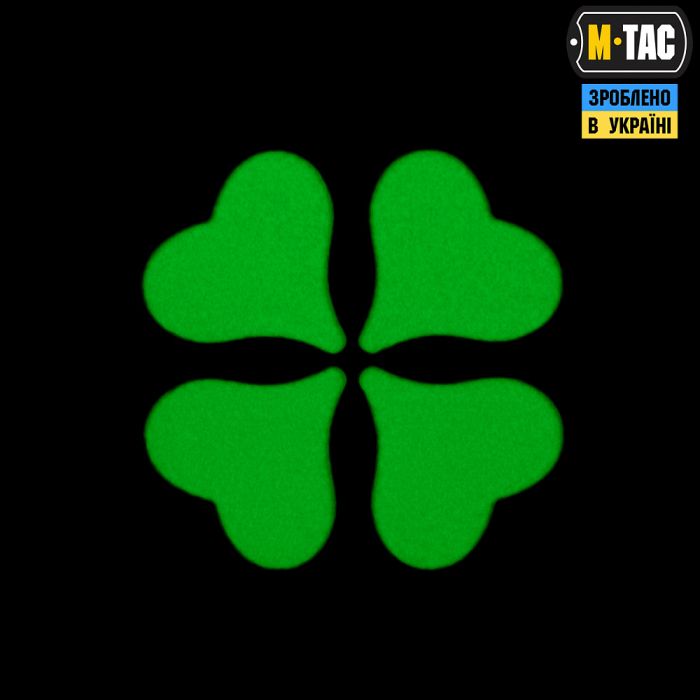 M-Tac нашивка Клевер GID Black/Green