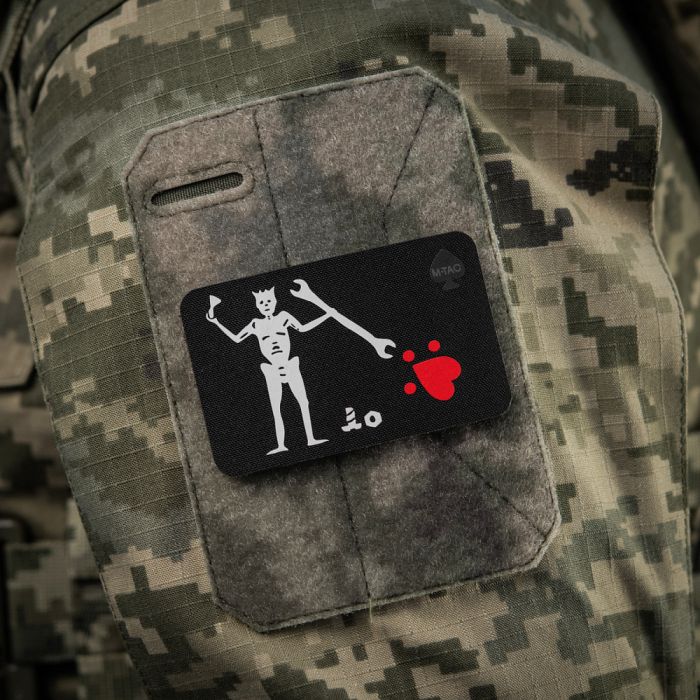 M-Tac нашивка прапор Чорна Борода Механік Black