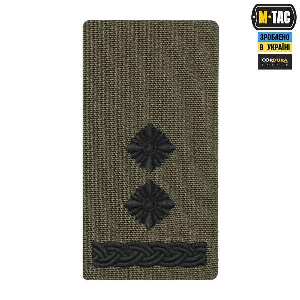 M-Tac погон на липучці Підполковник (вишивка) Ranger Green