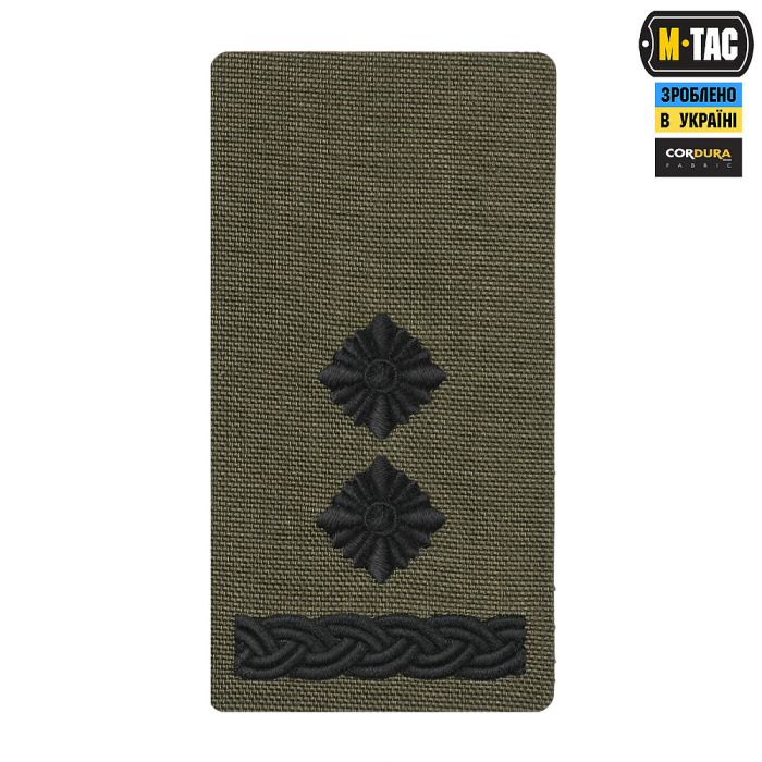 M-Tac погон на липучці Підполковник (вишивка) Ranger Green