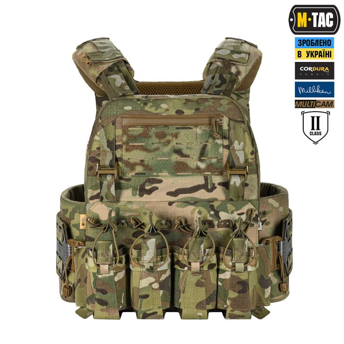 M-Tac плитоноска Cuirass Tiger Elite 2 клас захисту (розмір плити XL) Multicam