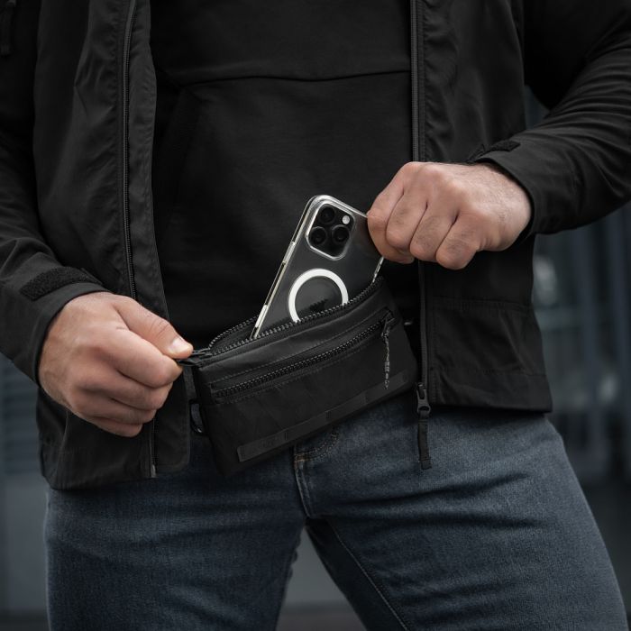 M-Tac гаманець горизонтальний з карабіном X-Pac Elite Black