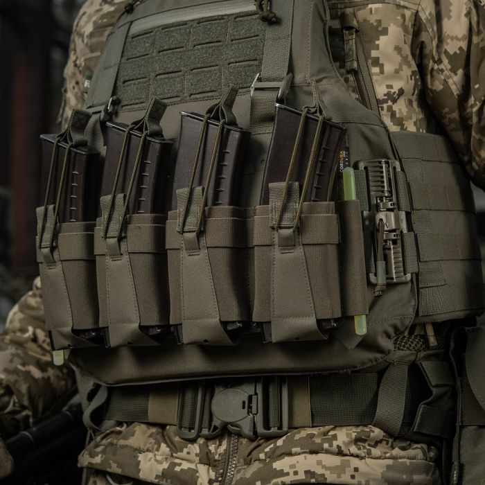 M-Tac передня панель для чохла бронежилета Sturm на 4 магазина Ranger Green