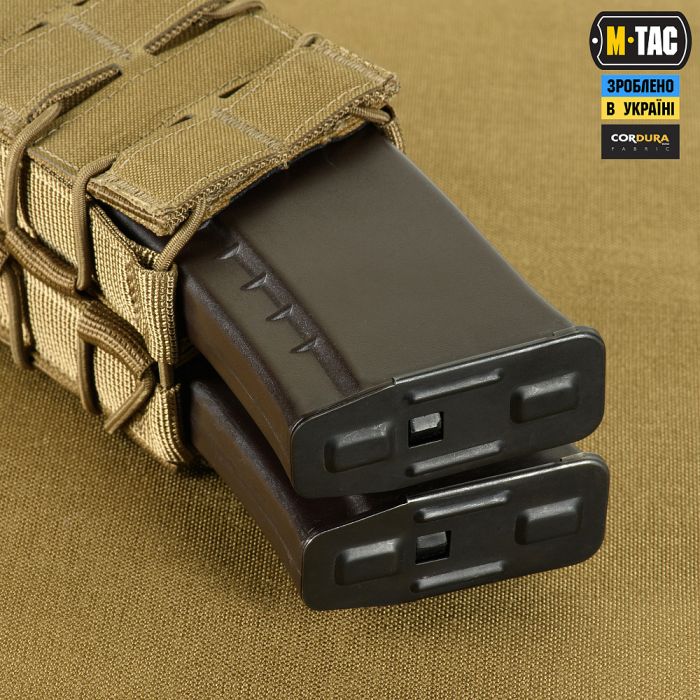 M-Tac підсумок для АК відкритий подвійний Laser Cut  Coyote