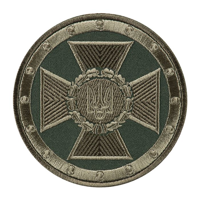 Шеврон СБУ круг хрест олива