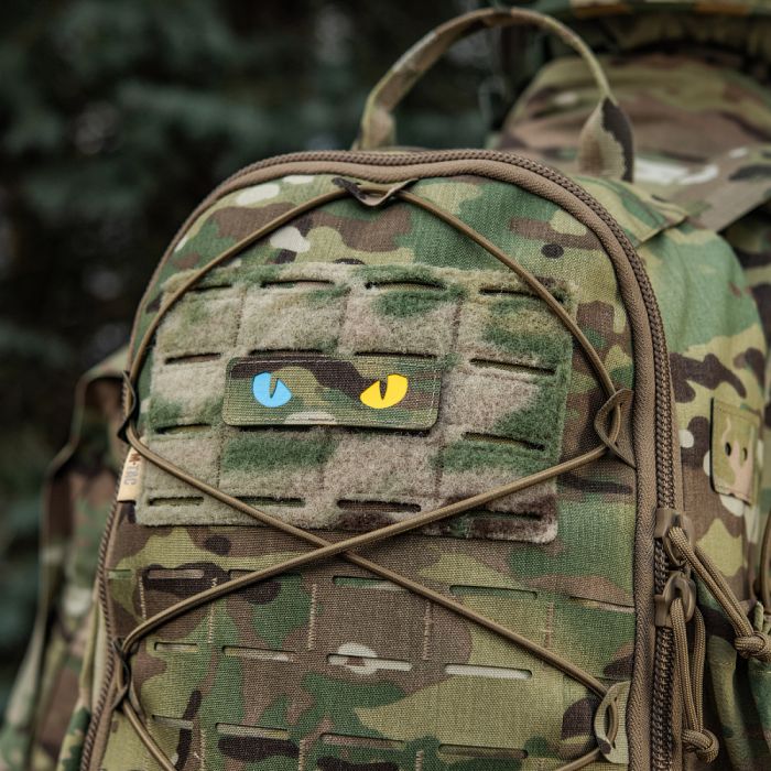 M-Tac нашивка Cat Eyes Laser Cut Multicam/Yellow/Blue/GID